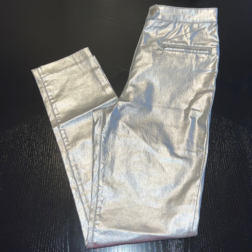 H&M Metallic Silver Pants